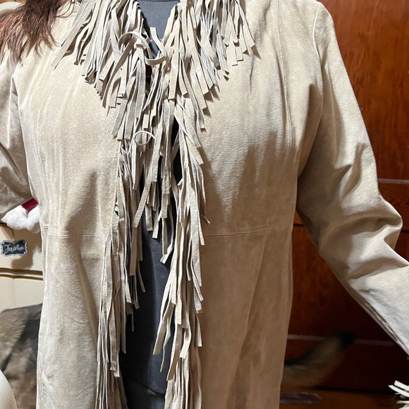 Vintage Wilson’s Women’s Fringe Leather Jacketf, 2Xl - Picture 2 of 6